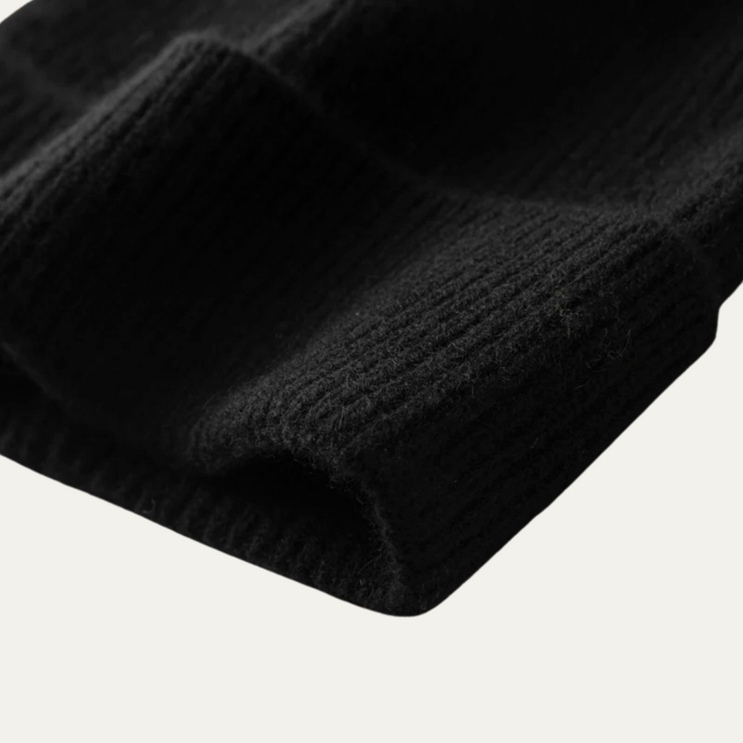 Freja Andersen | Herre blød ribstrikket kashmir Beanie