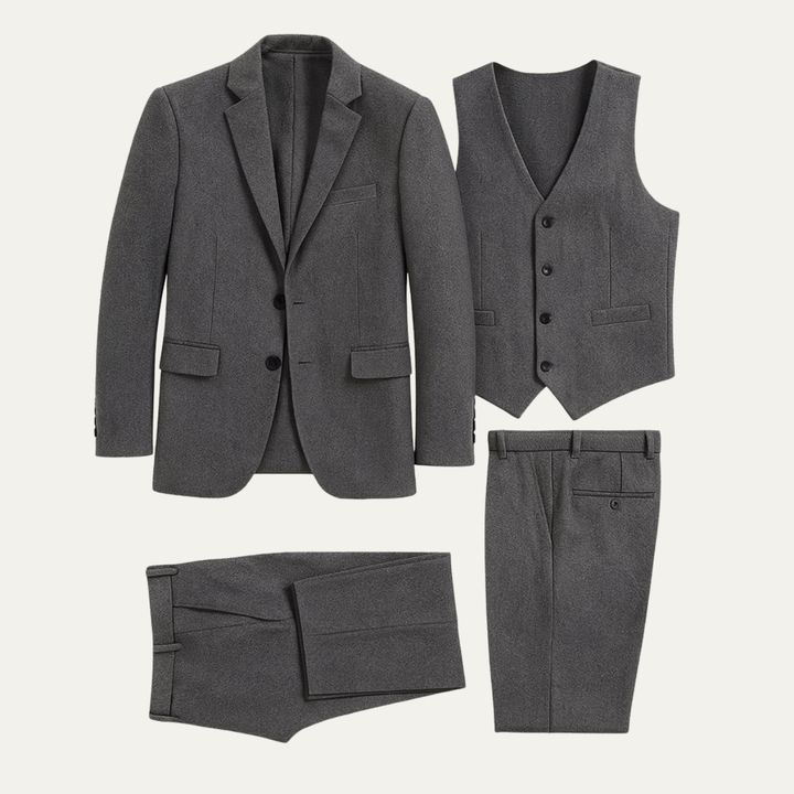 Freja Andersen | Herre tweed 3 Piece jakkesæt - Retro slim fit Waistcoat sæt