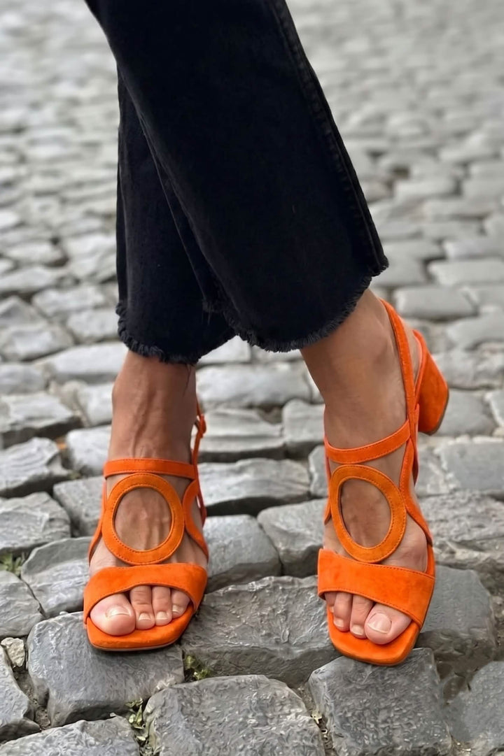 Valentina | Farverige sandaler med hæl