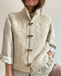 INGRID – HYGGESTRIKKET ÆRMELØS CARDIGAN