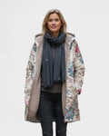Freja Andersen | Pastel Botanisk Fleeceforet Jakke