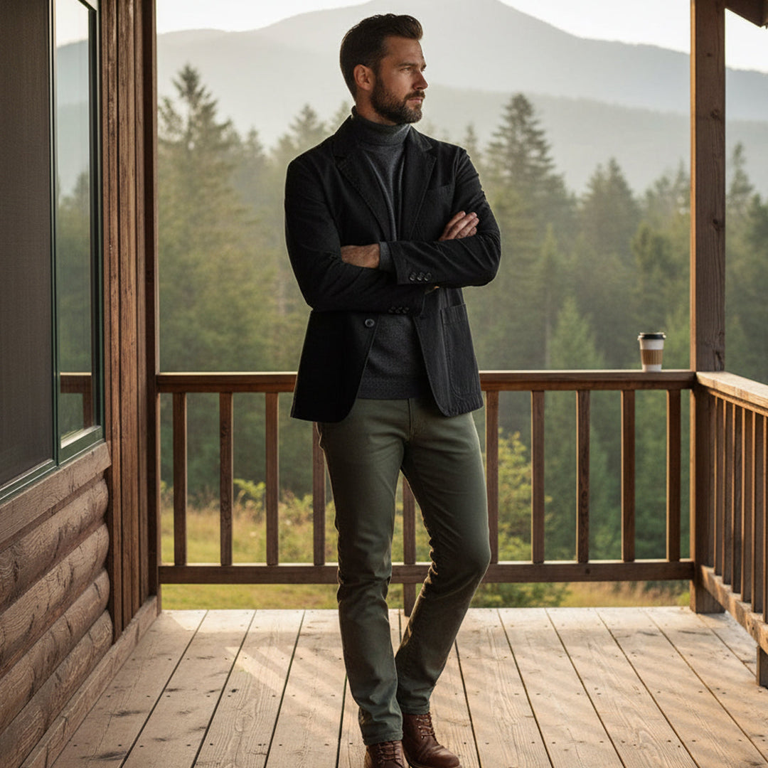 Freja Andersen | Herre bomuld blazer Style vindjakke med lommer