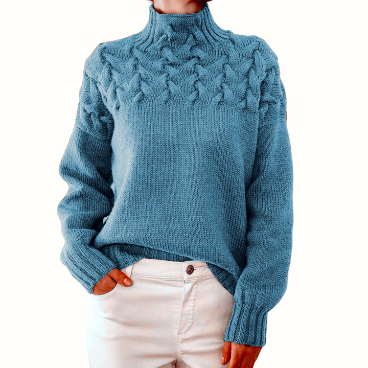Elena | Varm strikket rullekrave — 1