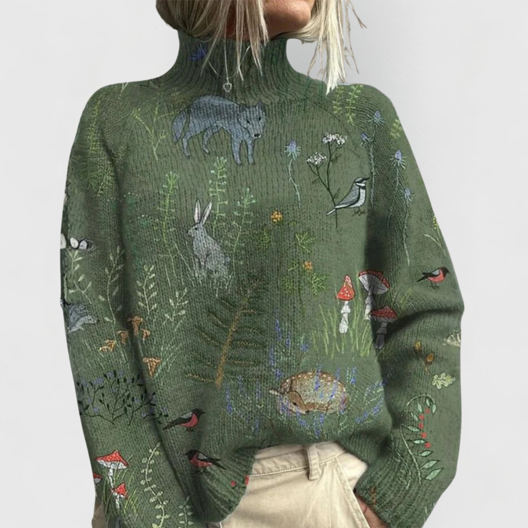 Cynthia | Varm og elegant trøje med rullekrave — 1