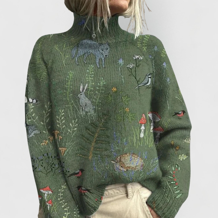 Cynthia | Varm og elegant trøje med rullekrave — 1