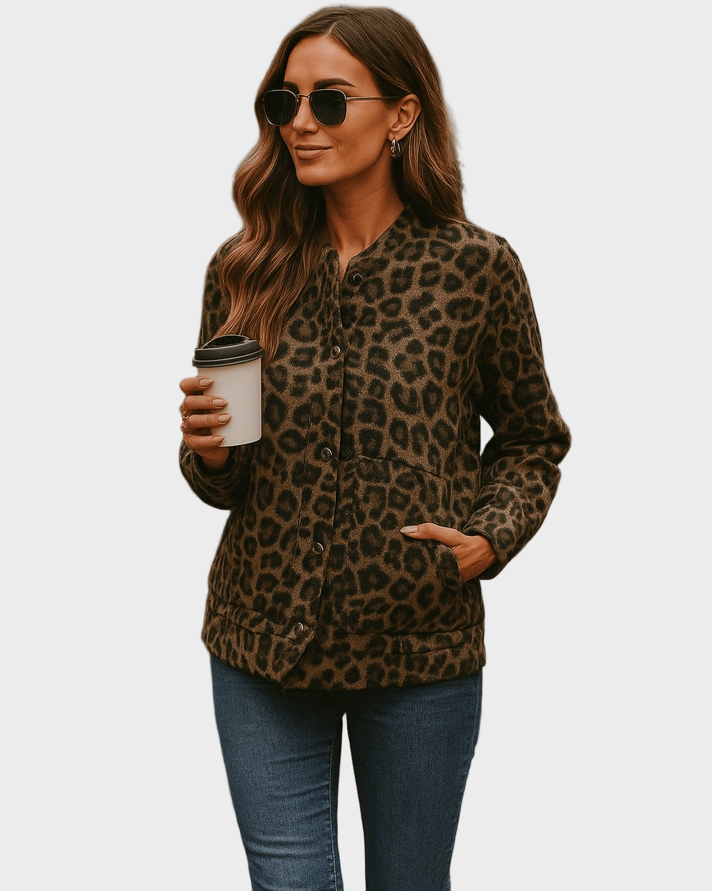 Freja Andersen | Leopard Bomberjakke