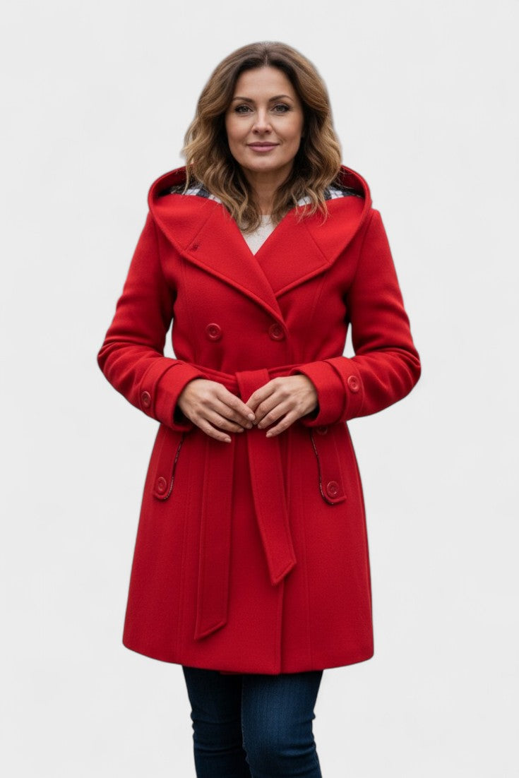 Freja Andersen | Elegant dobbeltradet frakke