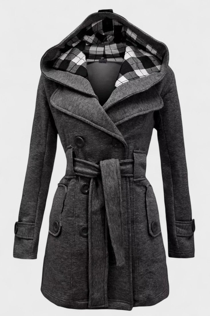 Freja Andersen | Elegant dobbeltradet frakke