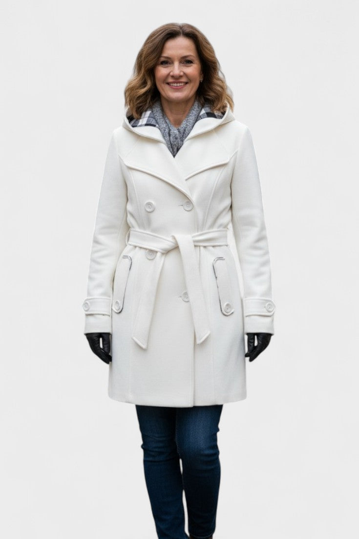 Freja Andersen | Elegant dobbeltradet frakke
