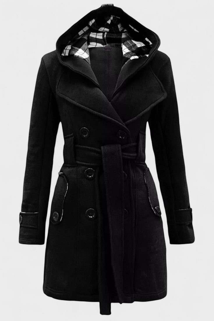 Freja Andersen | Elegant dobbeltradet frakke