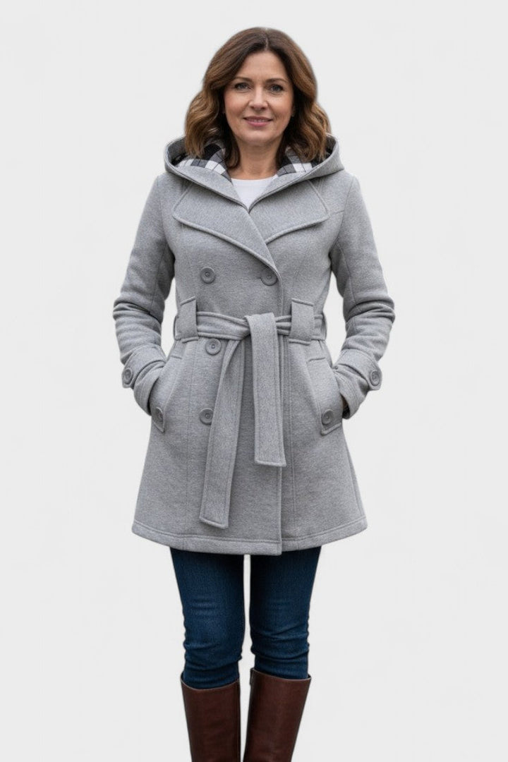Freja Andersen | Elegant dobbeltradet frakke