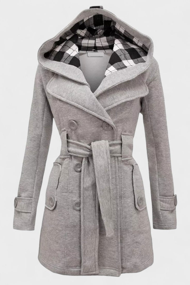 Freja Andersen | Elegant dobbeltradet frakke