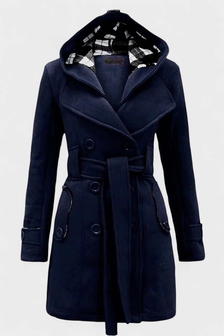 Freja Andersen | Elegant dobbeltradet frakke