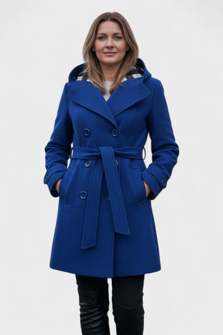 Freja Andersen | Elegant dobbeltradet frakke
