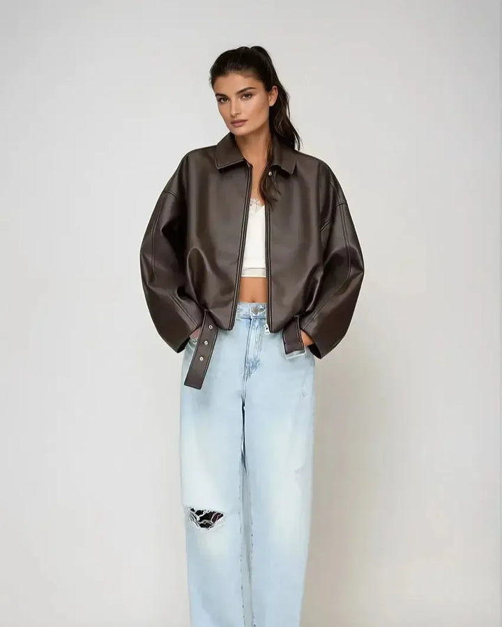 Freja Andersen | Vegansk Læderjakke