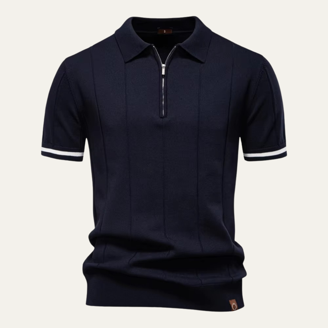 Freja Andersen | Herre kvart lynlås poloshirt