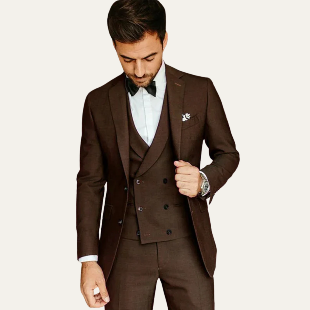 Freja Andersen | Herre 3 Piece slim fit Tuxedo jakkesæt sæt - Formal Wedding & business jakkesæt