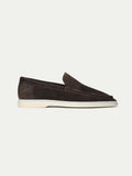 klassisk Suède Loafer brun
