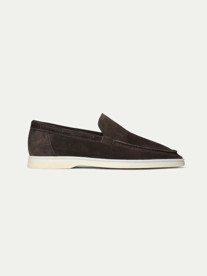 klassisk Suède Loafer brun