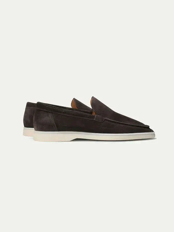 klassisk Suède Loafer brun