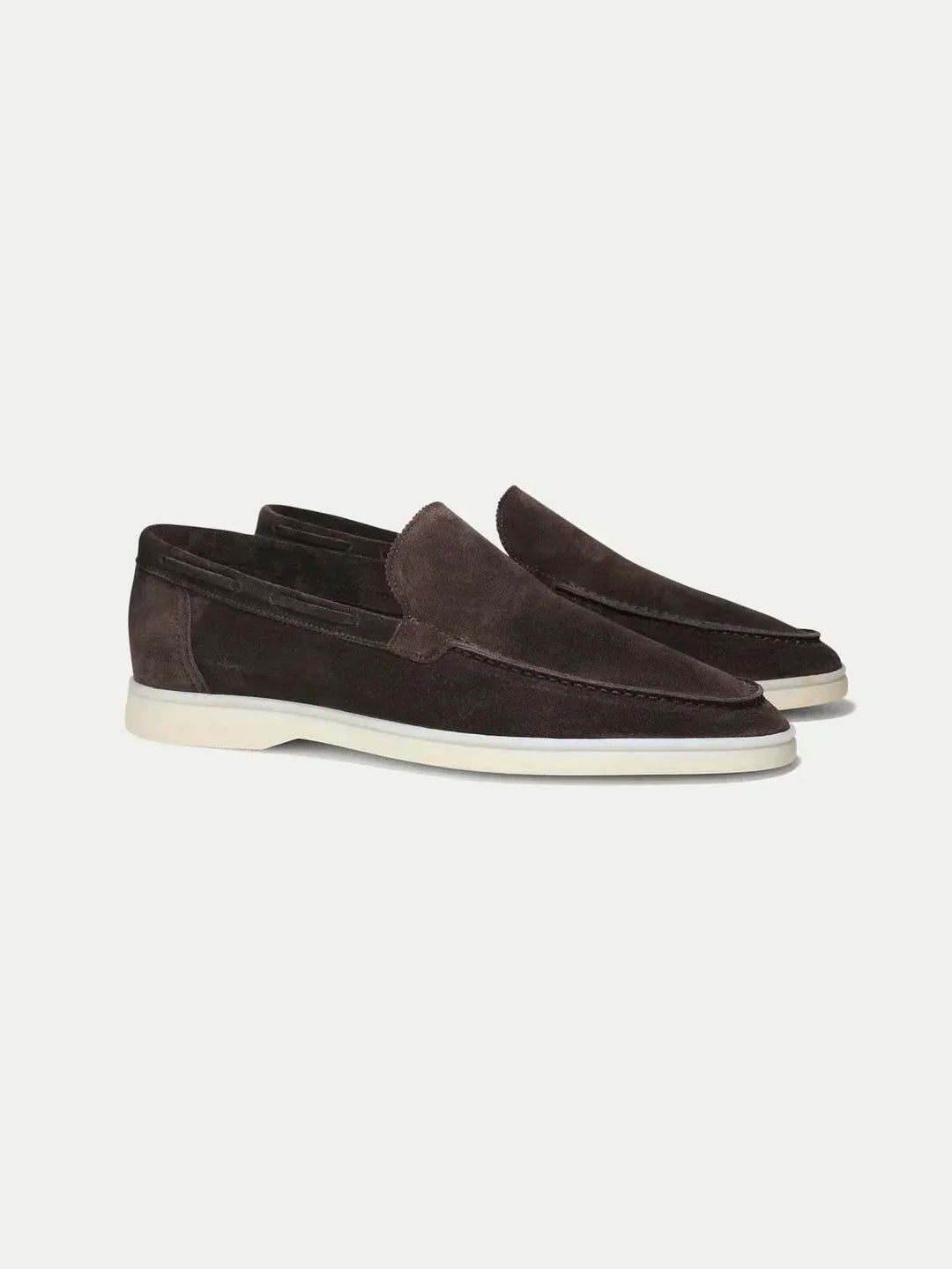 klassisk Suède Loafer brun