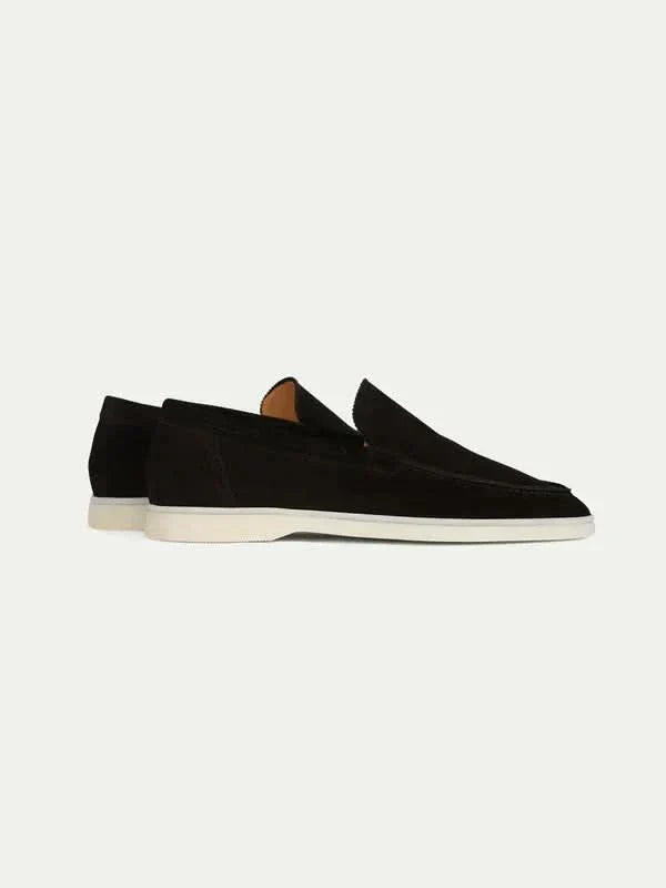 klassisk Suède Loafer sort