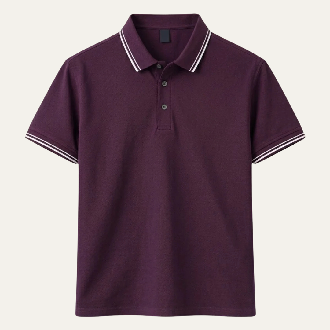 herre Elegant bomuld poloshirt