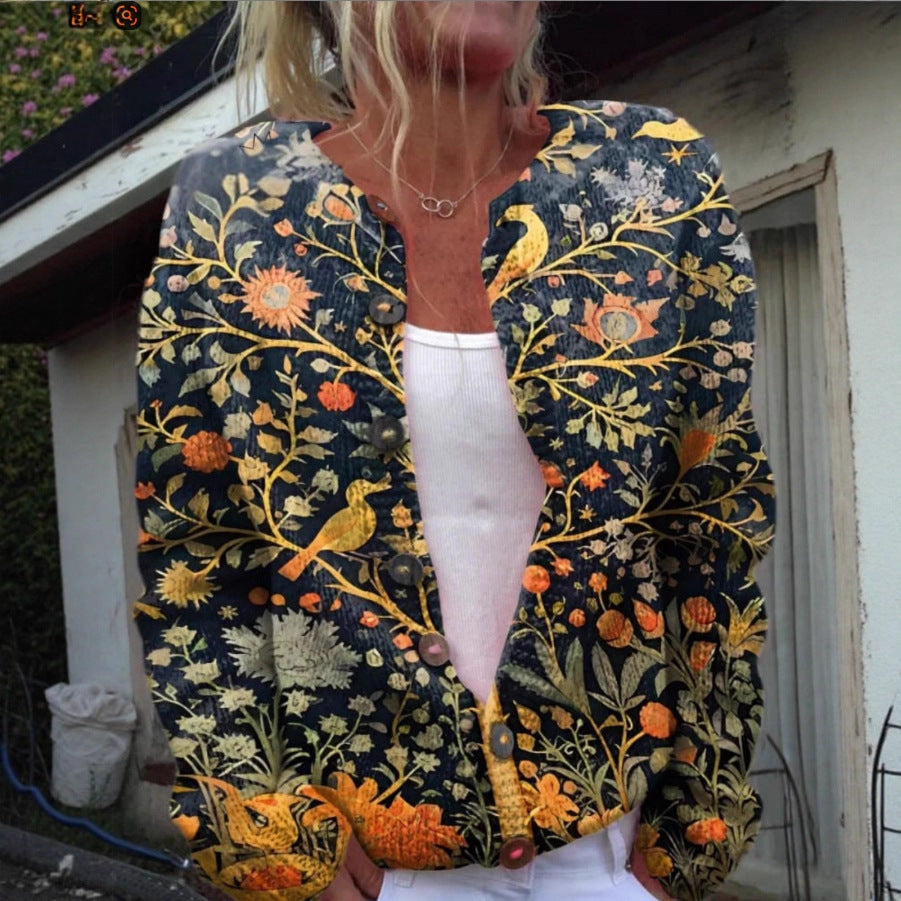 Chloe | Vintage blomster cardigan sweater — 5