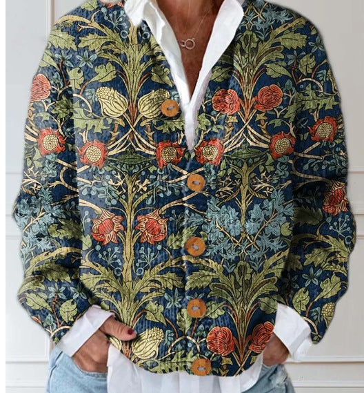 Chloe | Vintage blomster cardigan sweater — 2