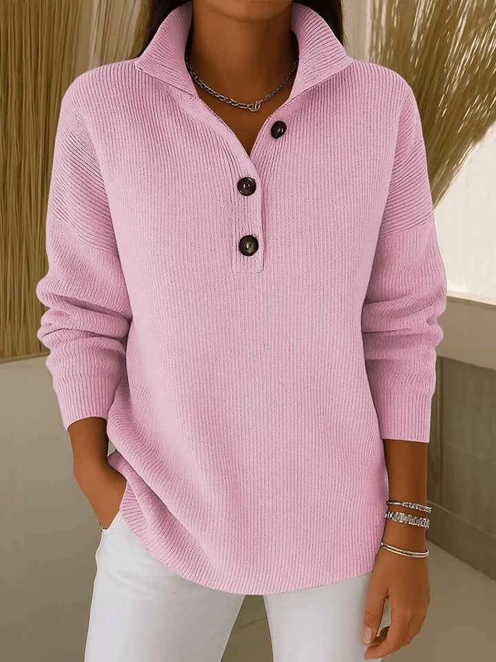 Florence™ | Polo sweater med V-hals — 2