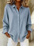 Jacqueline™ | Stribet Button-Down skjorte