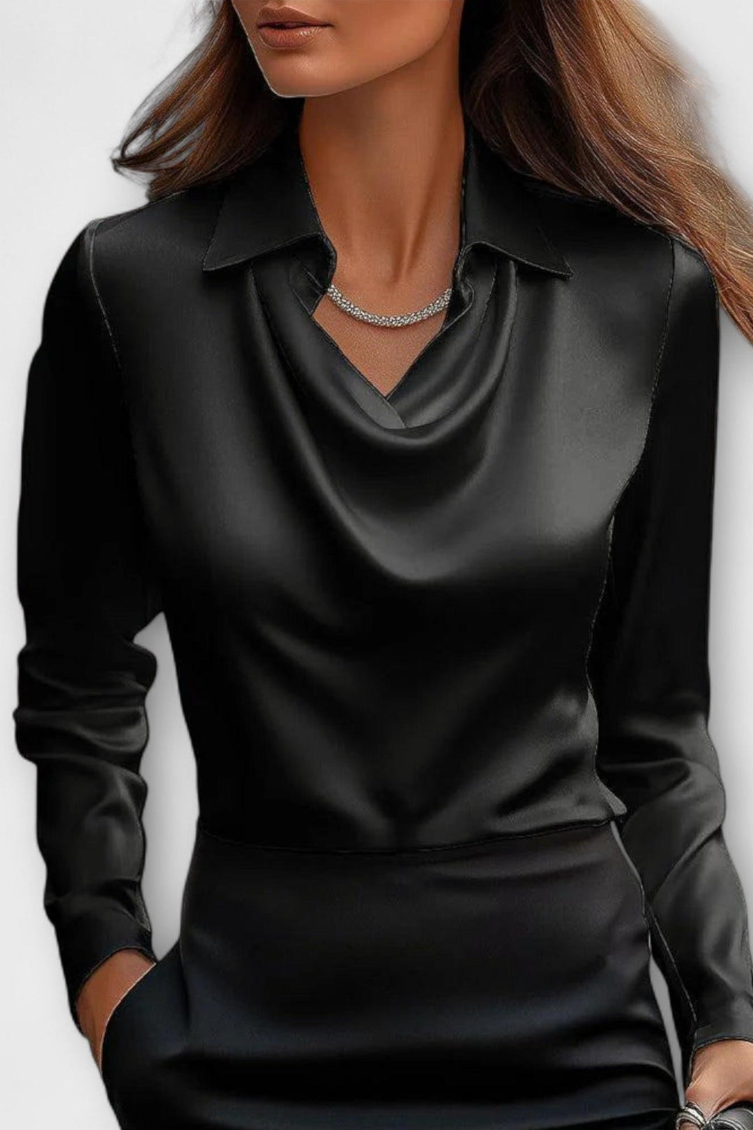 Ronja | Satin Bluse