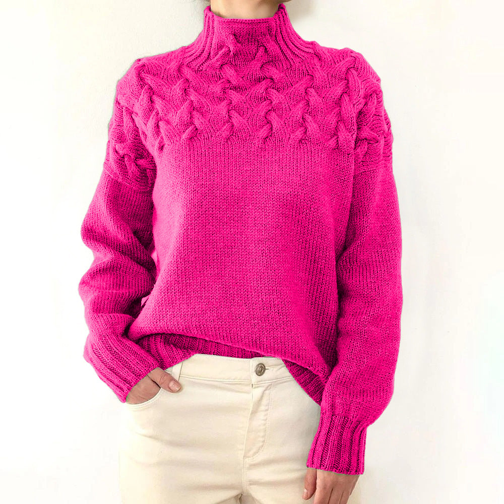 Elena | Varm strikket rullekrave — 9