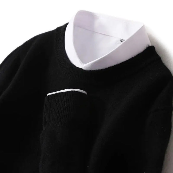 Lucy | Merino uld trøje med rund hals — 3