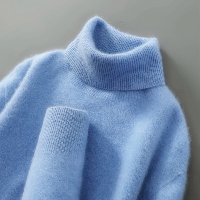 Olivia | Merino uld rullekravetrøje — 2