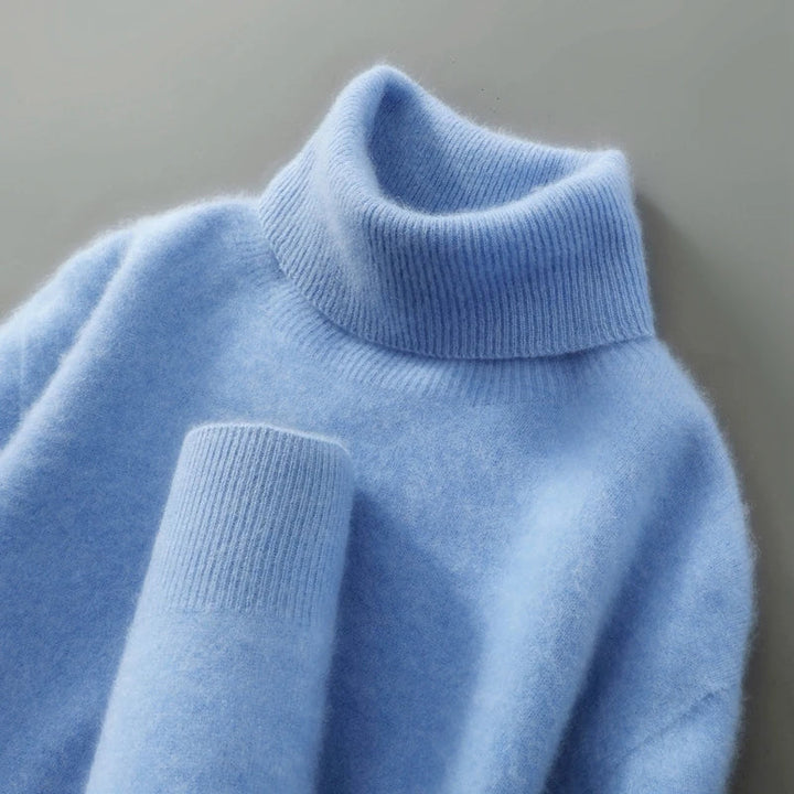 Olivia | Merino uld rullekravetrøje — 2