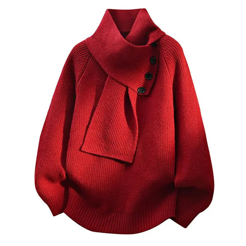 Arielle | Hyggelig sweater med halstørklæde — 3