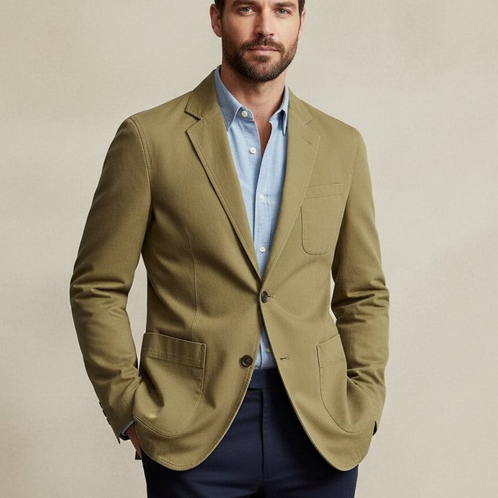 Freja Andersen | Herre bomuld blazer Style vindjakke med lommer
