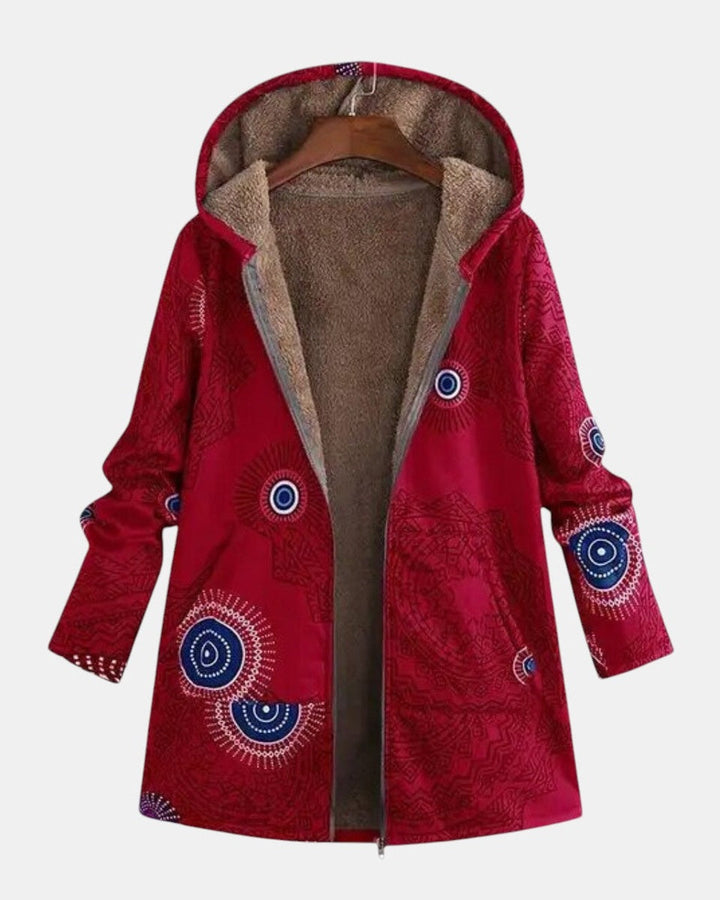 Freja Andersen | Tribal Mønster sherpa Jakke