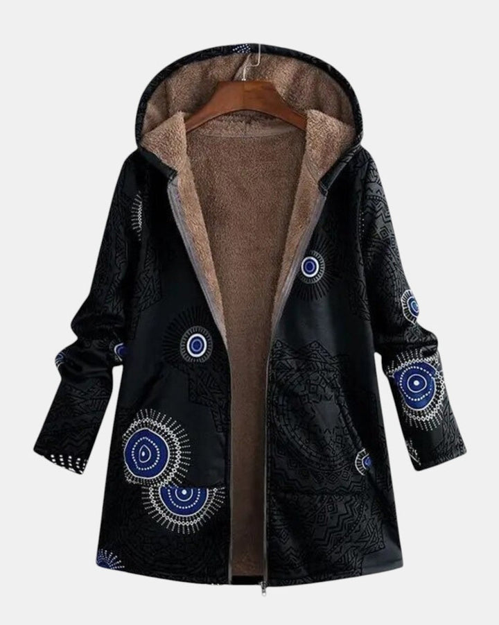 Freja Andersen | Tribal Mønster sherpa Jakke