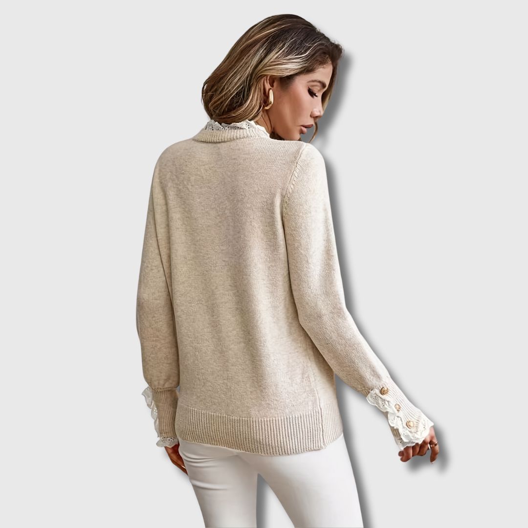 Sofie – Sweater med blondedetaljer — 2