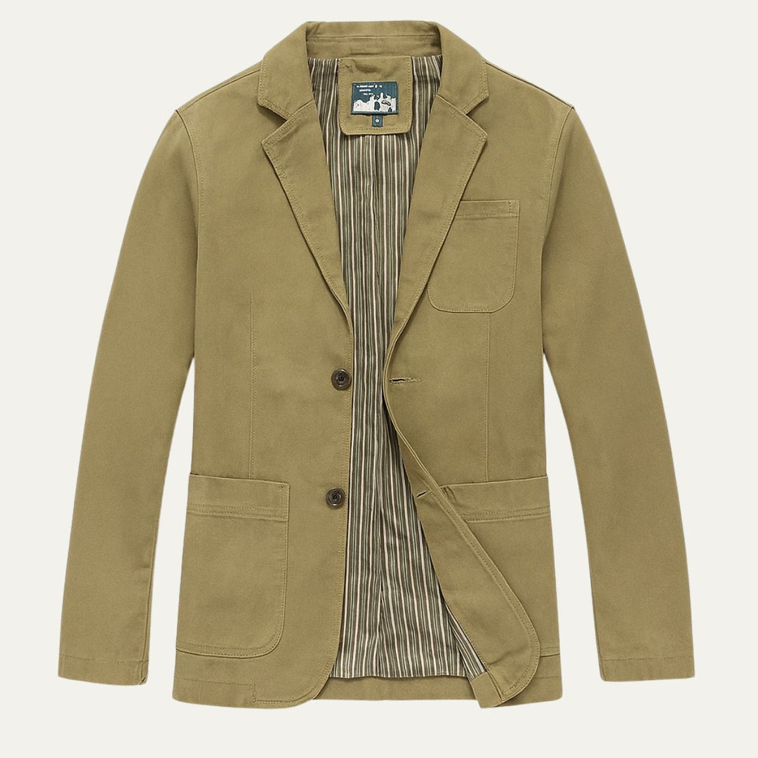 Freja Andersen | Herre bomuld blazer Style vindjakke med lommer