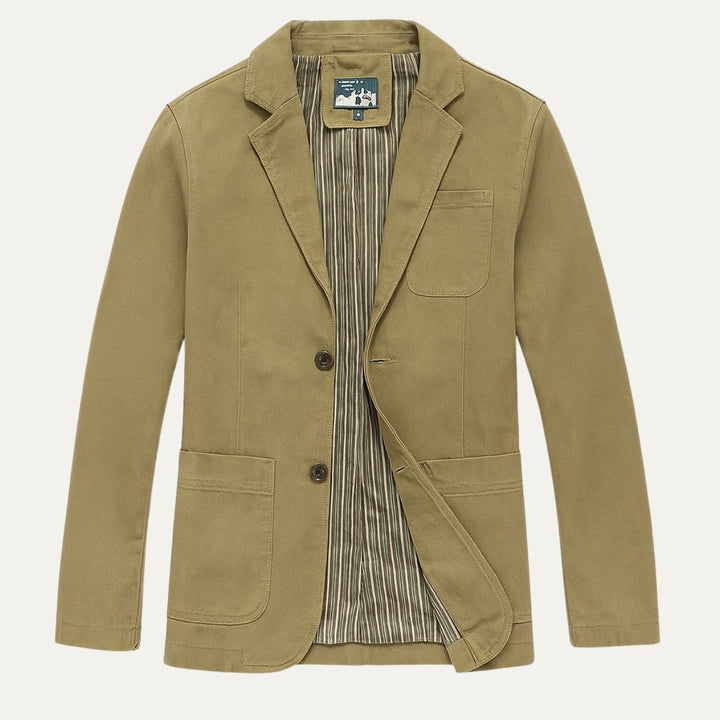 Freja Andersen | Herre bomuld blazer Style vindjakke med lommer