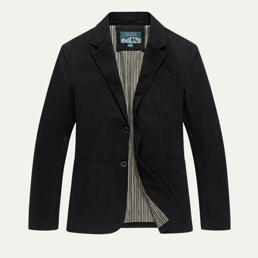Freja Andersen | Herre bomuld blazer Style vindjakke med lommer