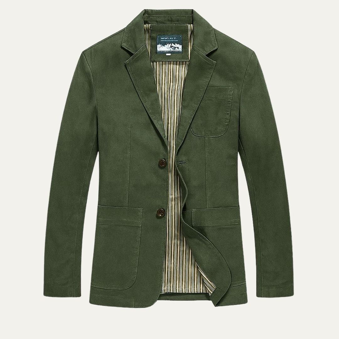 Freja Andersen | Herre bomuld blazer Style vindjakke med lommer