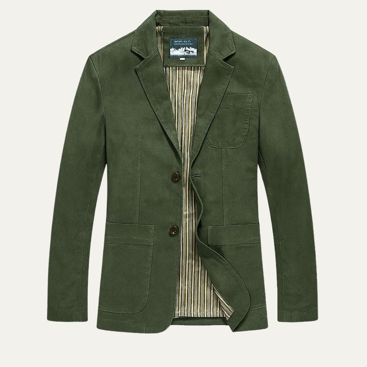 Freja Andersen | Herre bomuld blazer Style vindjakke med lommer