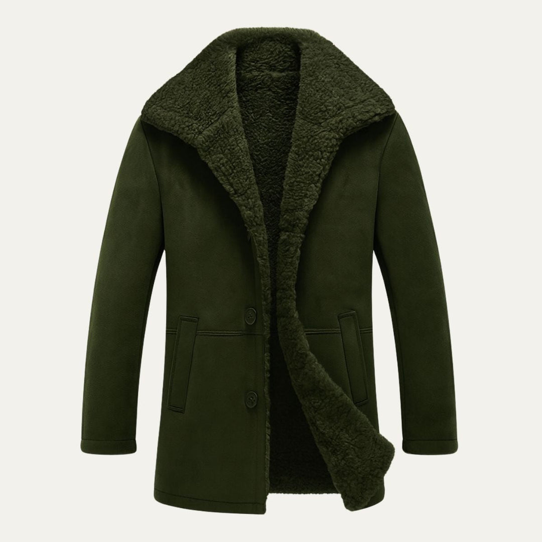Aspen Shearling frakke - herre klassisk vinter Overcoat