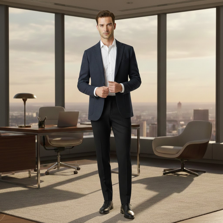 Freja Andersen | Herre Elegant slim fit business jakkesæt bukser