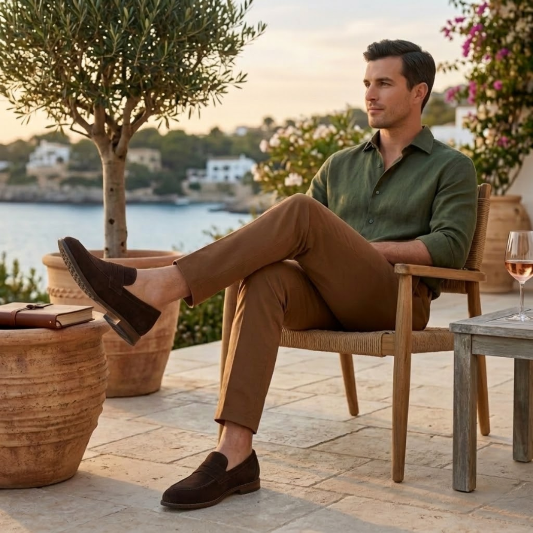 Limone | Herre Classes ruskind Penny komfort loafers