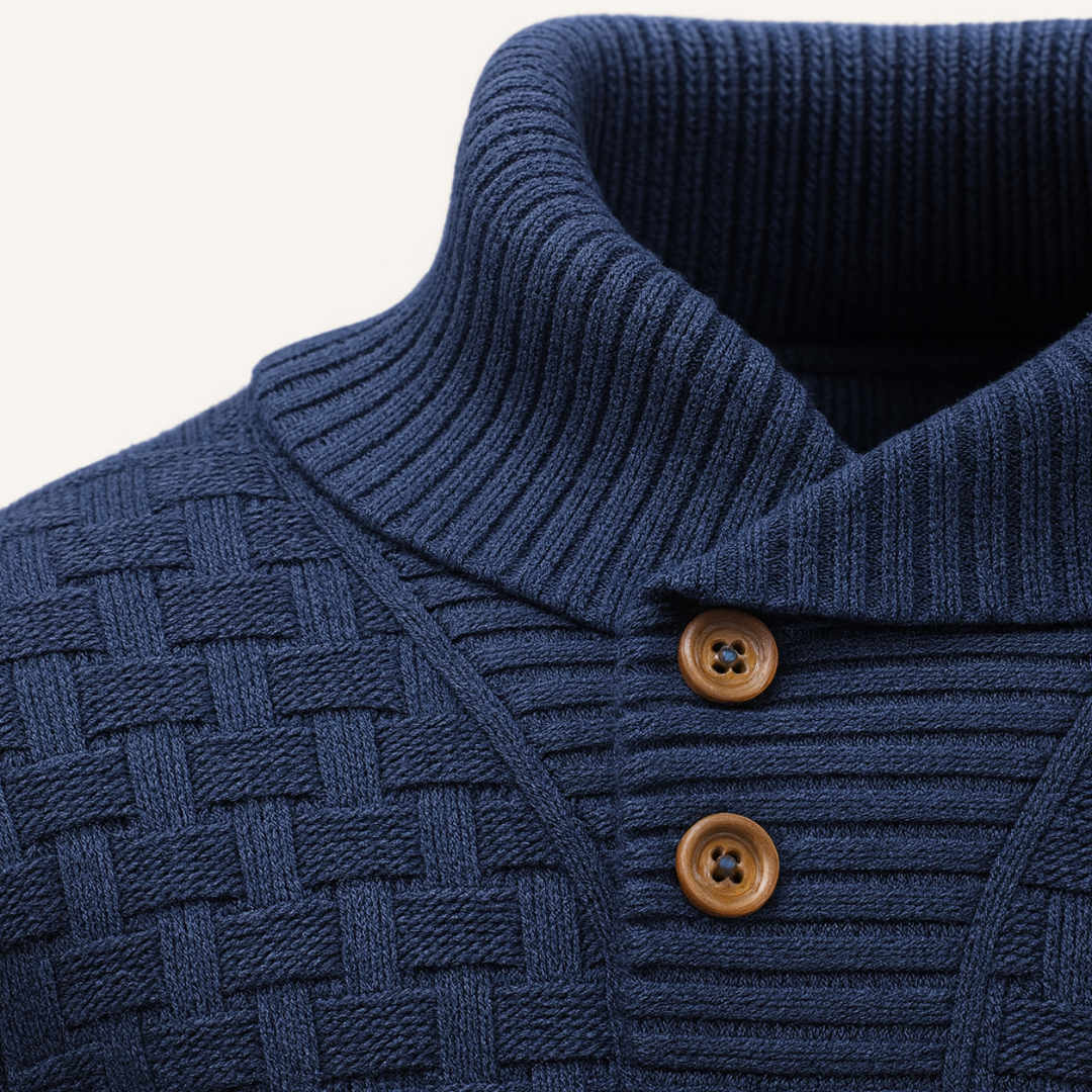 Brighton | Herre Chunky strik trøje med Buttons